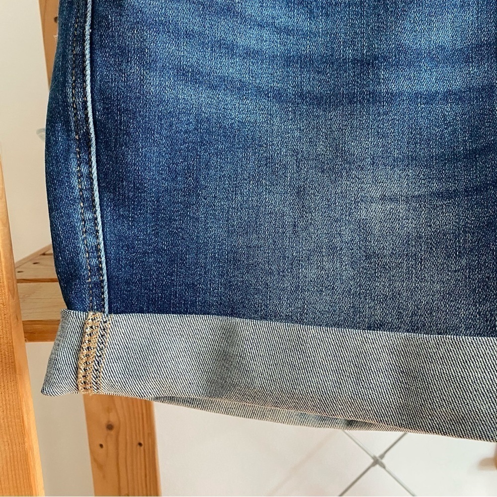 Judy Blue High Waisted Vintage Wash Tummy Control Cuffed Denim Short Plus 2X - Picture 9 of 16